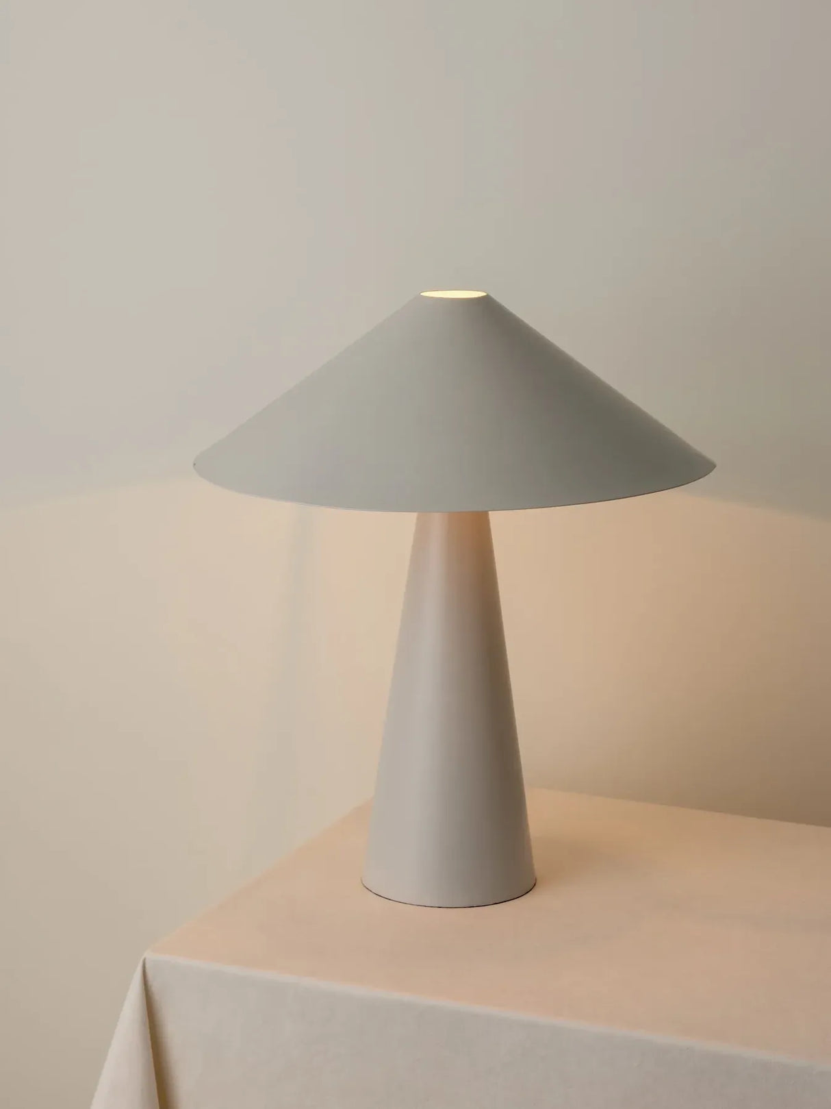Nordic Cone Table Lamp with Wide Shade