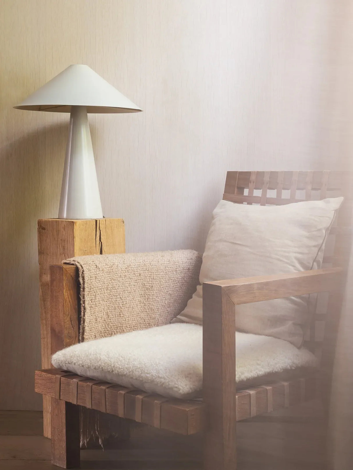 Nordic Cone Table Lamp with Wide Shade